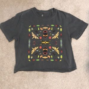 Urban Outfitters Vintage Inspo Bug Cropped Shirt